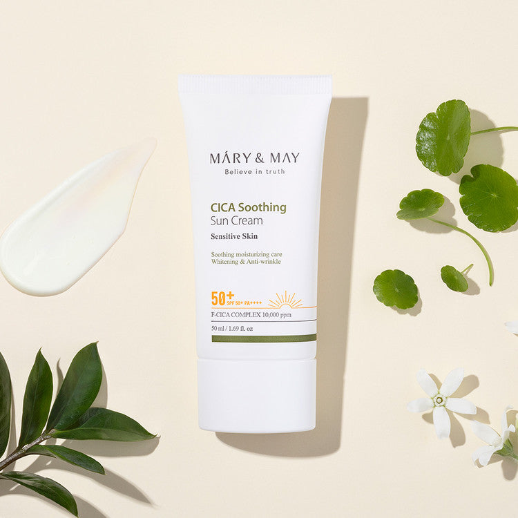 Mary & May CICA Soothing Sun Cream SPF50+ PA++++ 50 ml