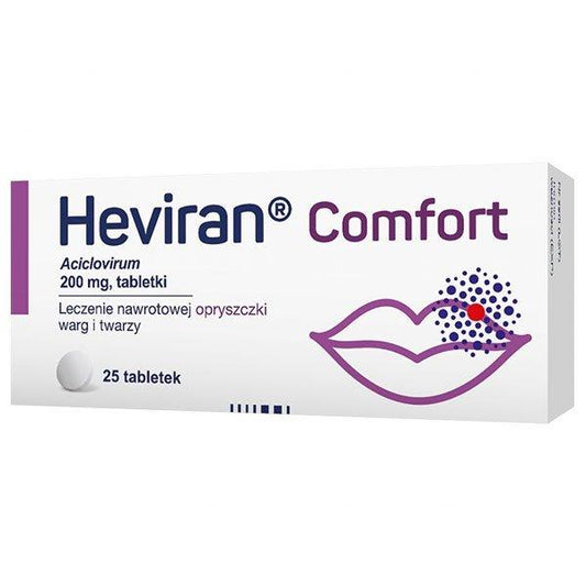 Heviran Comfort 200 mg, 25 tabletek - iFeelWell